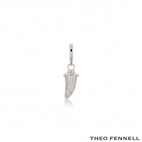 Theo Fennell White Gold Diamond Horn Charm Theo Fennell White Gold Diamond Horn Charm
